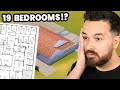 This REAL floor plan has 19 bedrooms!?