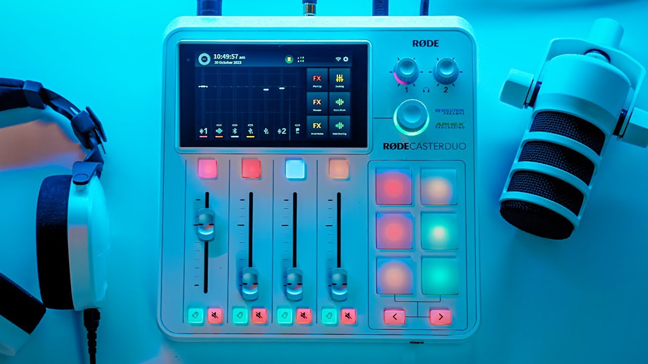 【えいちゃん】RODECaster Duo ホワイト Amazon.com: Rode RODECaster Duo Streaming Mixer (White) with