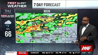 FIRST ALERT FORECAST: Warmer today; Rain returns Thursday