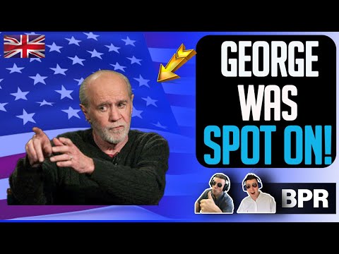 First Time Hearing - George Carlin The Illusions Of Security - Brits Reaction