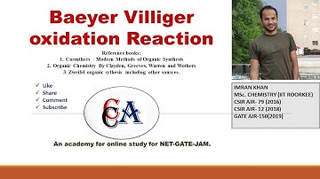 BAEYER VILLIGER OXIDATION | Named reaction | Organic chemistry | IIT-JAM/CSIR-NET/GATE/BHU