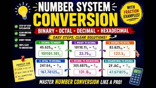 Number System Conversion Tricks | Decimal, Binary, Octal & Hexadecimal Explained | Hindi | English