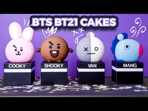 CAKE-IFYING BTS??! | BT21 GIVEAWAY!! | How To Cake It