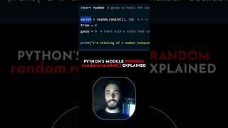 Python Random Module'd randint explained. #python #coding #cybersecurity #shorts