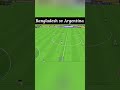 Bangladesh sv Argentina 8 December 2025 New tournament