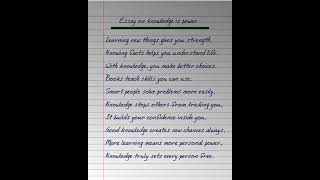 Knowledge Is Power Essay In English 10 Lines 10 Lines On Knowledge Essay