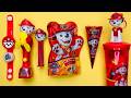 Colorful Paw Patrol Candies 🍭 Soft ASMR Eating &amp; Unwrapping