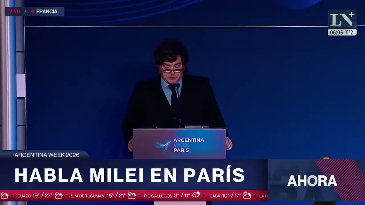 MILEI EN PARÍS: CINCO GRANDES PROMESAS, PERO LOS DATOS OFICIALES CUENTAN OTRA HISTORIA