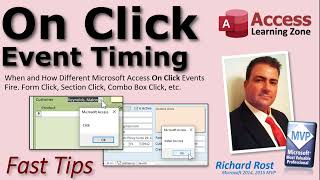 Microsoft Access VBA On Click Event Timing: When On Click Events Fire. Form, Section, Control, etc. screenshot 2