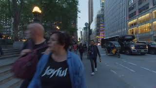 3D VR 180, New York City,  Manhattan, 6th Ave, 42nd to 41st, left side walking tour