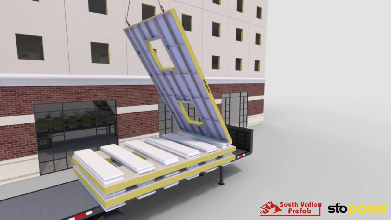 Exterior Wall Panel Install Animation Youtube