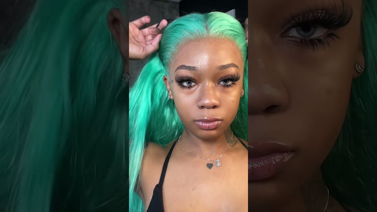 The Perfect Mint Green Wig Install Tutorial 💚🧚