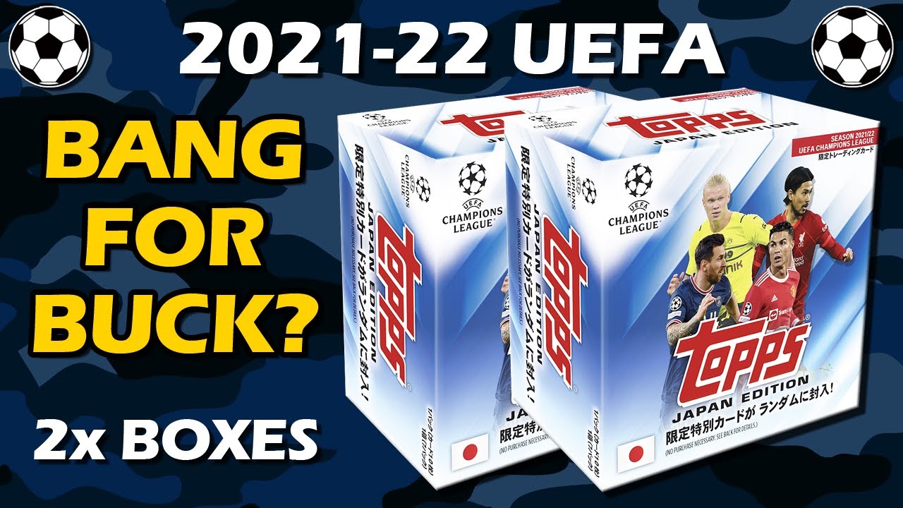 JAPAN EDITION! 2021-22 Topps UEFA Champions League Japan 2x Soccer Box  Review 
