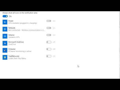 How To Show All Icons In Windows 10 Notification Area