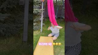 Pierwsze Próby Gimnastyki Na Szarfie cz.2😁😁😁 #szarfa #gimnastyka #dzieci #funny @MELA_Z_EKIPĄ