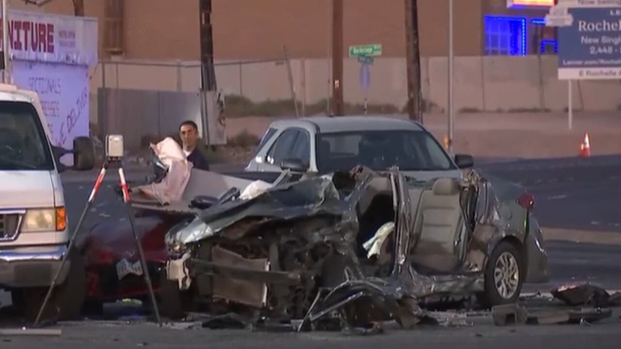 LVMPD: Impaired, speeding driver runs red light sending 5 to hospital ...