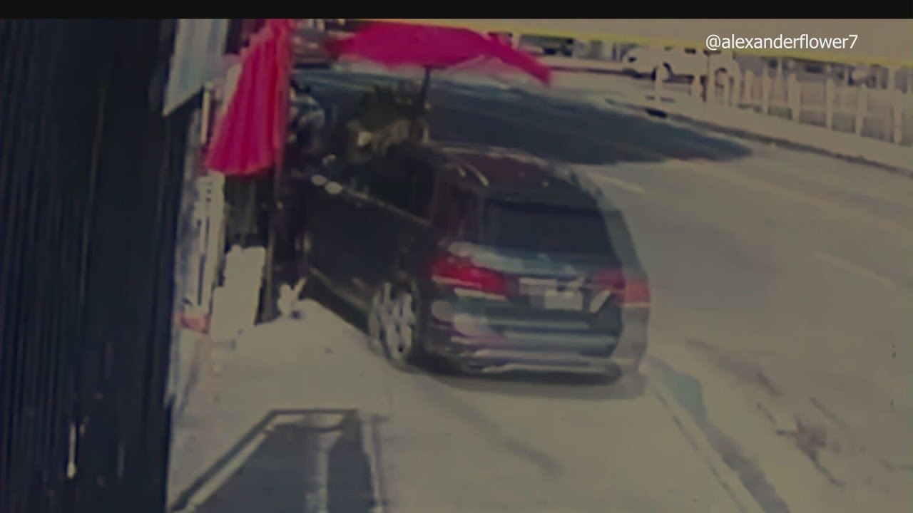 New video shows car crashing into pedestrians in front of L.A. flower shop