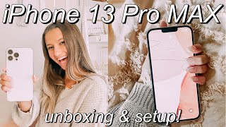 iPHONE 13 PRO MAX UNBOXING + SETUP! (camera test, cinematic mode, review, + more!)