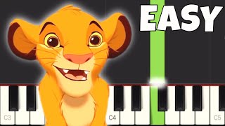 Hakuna Matata - EASY Piano Tutorial - Disney's The Lion King