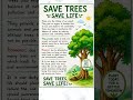 Save Trees Essay 🌱 | 1 Minute English Speech #english #spokenenglish #essay