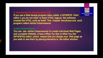std8 ch 9 Introduction to Dreamweaver CS3