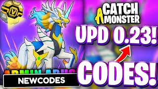 Upd 0.23 All New Update 0.23 Codes For Catch A Monster Roblox Catch A Monster Codes