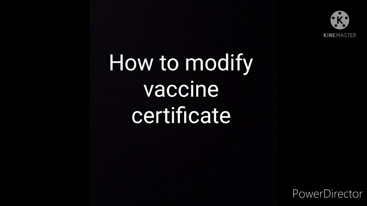 How to modify  errors in vaccine certificate/In cowin/RK Tech