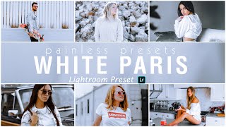 White Paris - Lightroom Mobile Presets DNG | Free Download | White Tone | Premium Preset | Tutorial screenshot 2