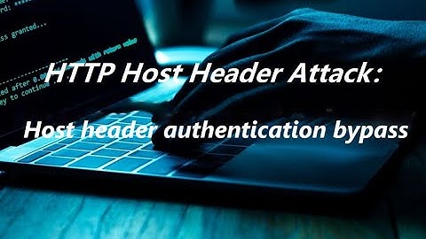 Host header authentication bypass