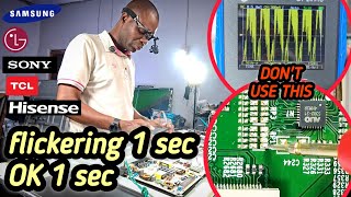 HOW TO FIX LED TV display FLICKERING AT INTERVALS (TUTORIAL)