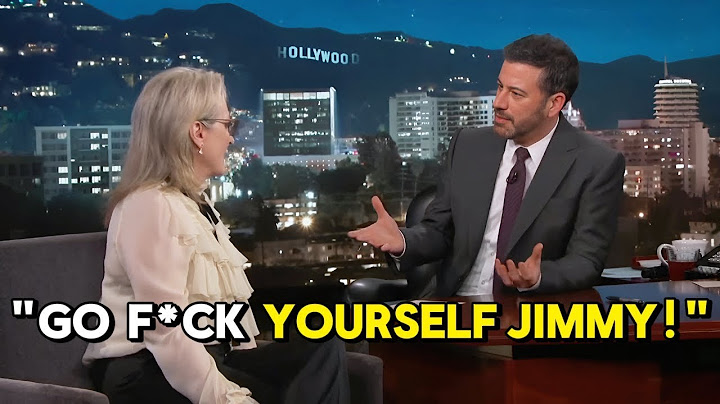 Meryl Streep Kicked Off Jimmy Kimmel's Show After Heated Clash