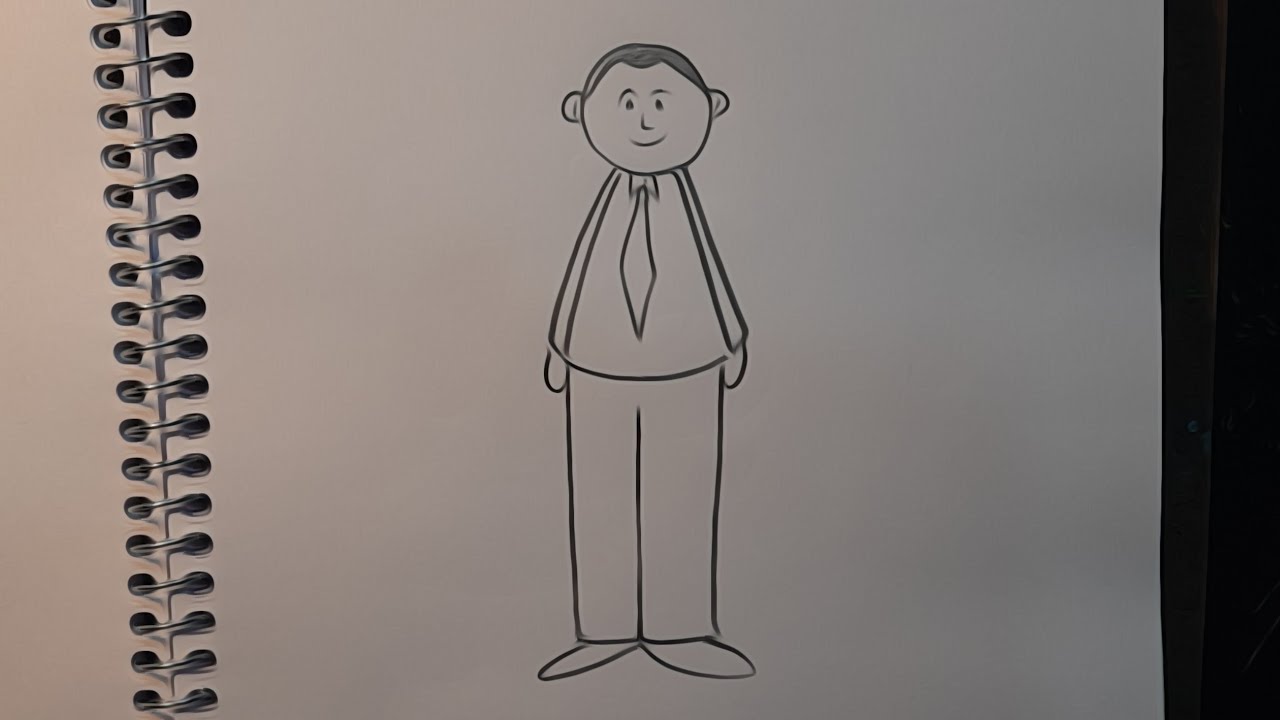 easy to draw a man for kids || drawing easy drawing || how to draw for ...