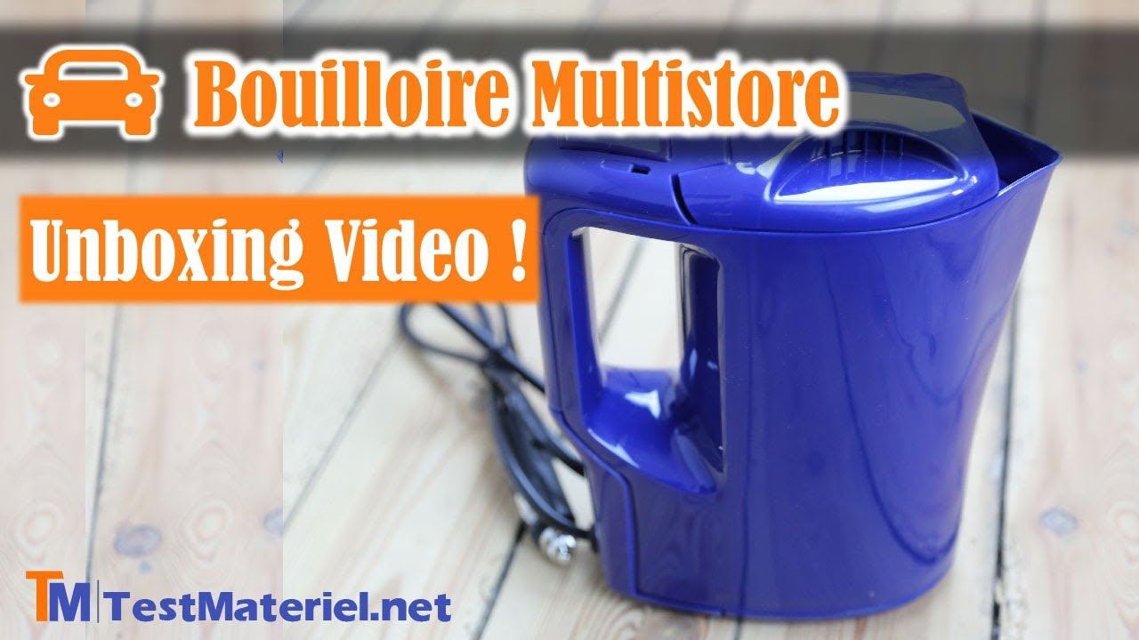Vidéo Unboxing de la Bouilloire 24V 0.8 litre 300W Multistore 2002