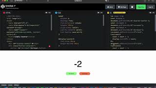 How to code a simple counter in html css and javascript