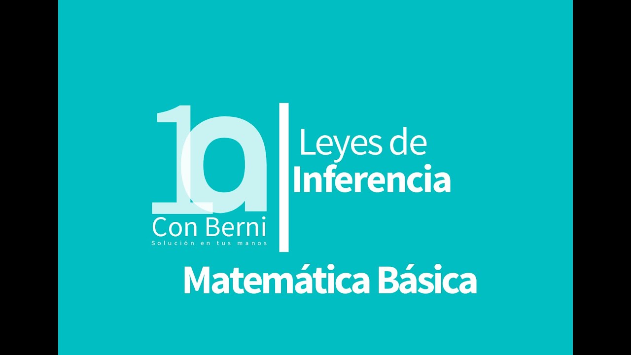 Lógica I Leyes de inferencia