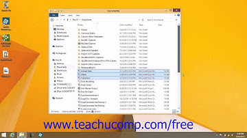 Windows 8.1 Tutorial Selecting Files Microsoft Training Lesson 2.5
