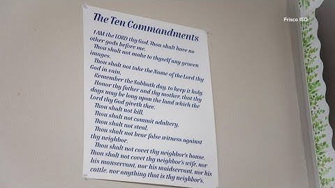 The Ten Commandments are now on display in Texas classrooms