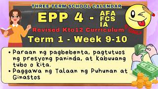 EPP 4 - AFA/FCS/IA  Term 1 - Week 9-10 (Lesson Slides)