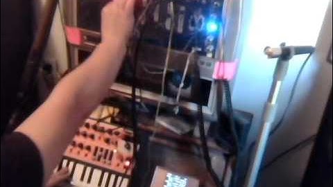 Microbrute controls DIY Analog Synth + modded Nintendo DS