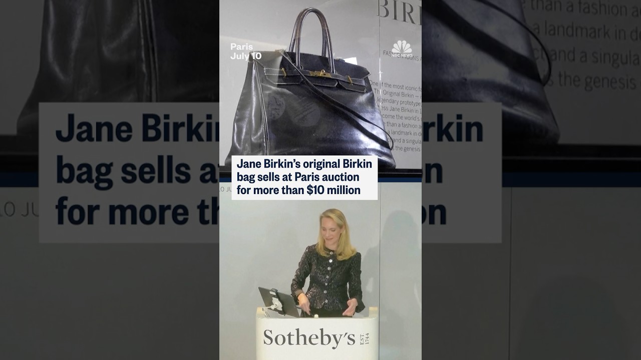 Jane Birkin’s original Birkin bag sells at Paris auction for more than million Jane Birkin’s original Birkin bag sells at Paris auction for more than million