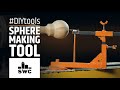 Simple DIY sphere making tool for the wood lathe - metalworking