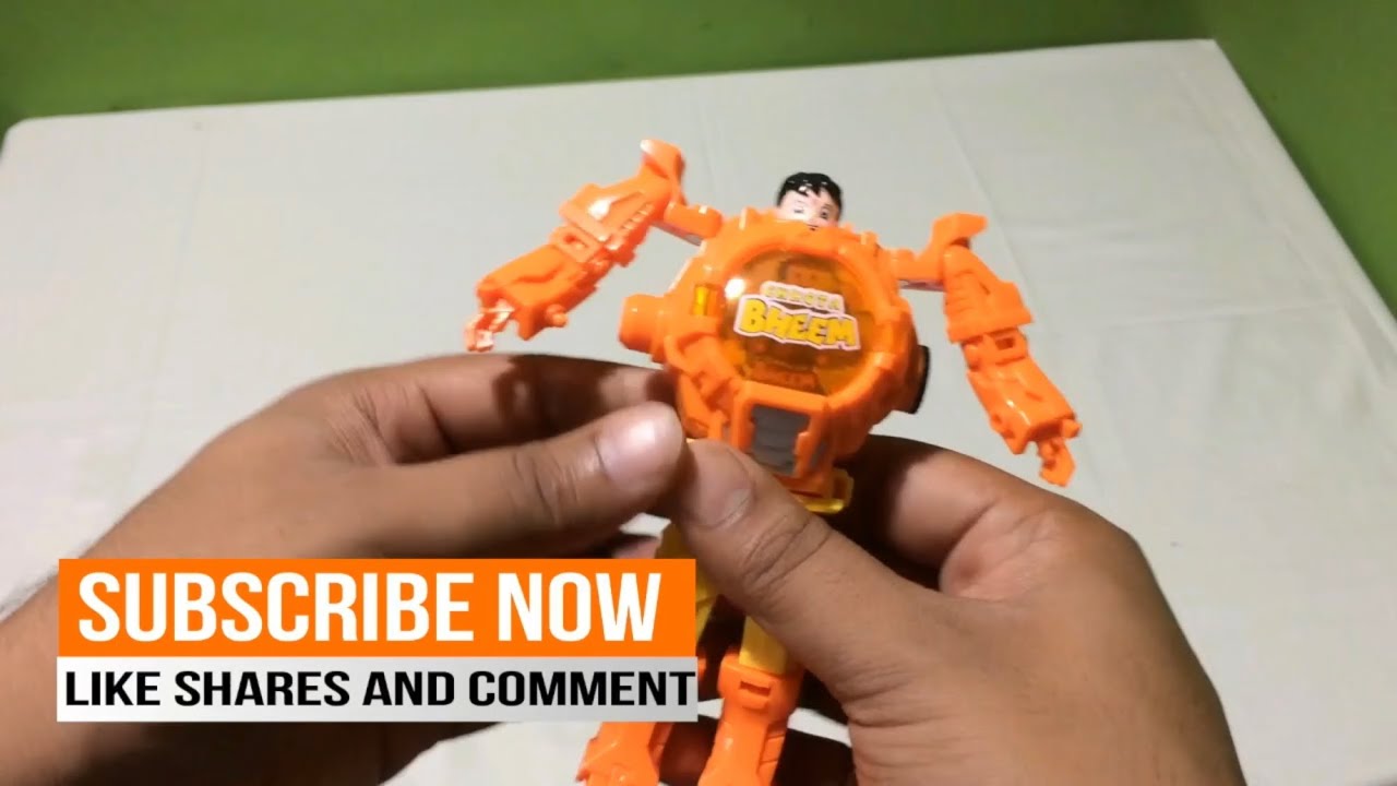 Chhota  BHEEM COLLECTION 3D Light Music Car,TRANSFORMER WATCH !