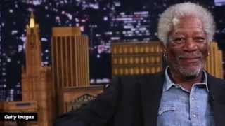 Morgan Freeman Inhales Helium With Jimmy Fallon