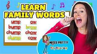 Learn Phonics Song for Children Family Words Short O | Learn to Read Song for Kids by Patty Shukla