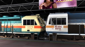 MSTS 14802 Indore jodhpur on single line Jodhpur Loco Reversal at ajmer & Marwar jn Heavy Traffic