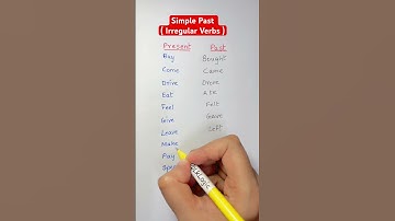 Simple Past - Irregular Verbs | English Grammar