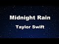 Karaoke Midnight Rain Taylor Swift No Guide Melody Instrumental mp3