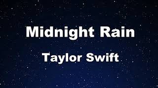 Karaoke♬ Midnight Rain -Taylor Swift 【No Guide Melody】 Instrumental Resimi