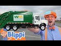 Blippi Recycles With Garbage Trucks Blippi Vehicles For Kids Blippi Recycles With Garbage Trucks Blippi Vehicles For Kids