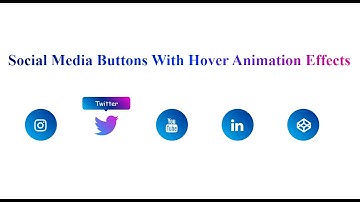 Amazing Social Media Icons Hover Animation using Html & CSS